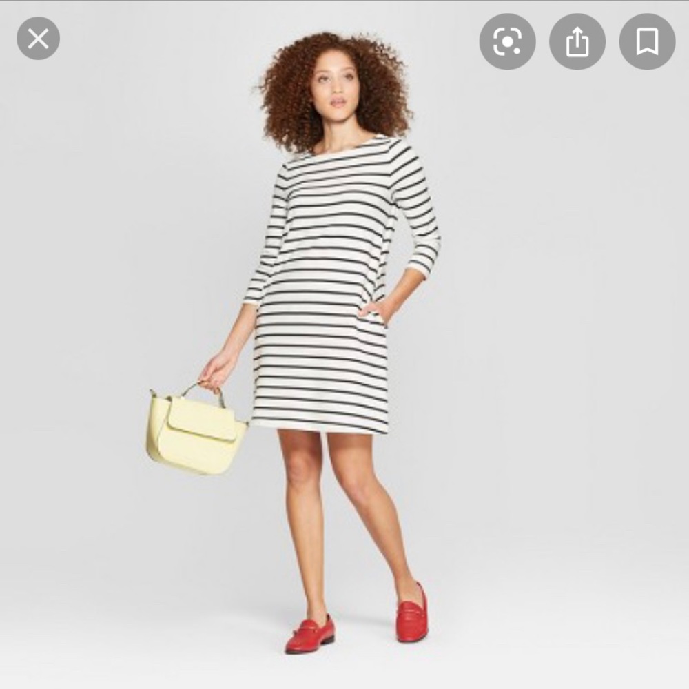 A New Day Striped T shirt Dress